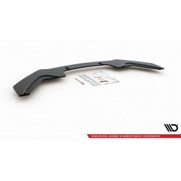 Накладка сплиттер на передний бампер на BMW 1 F20 / F21 M-Pack / M140i рестайл
